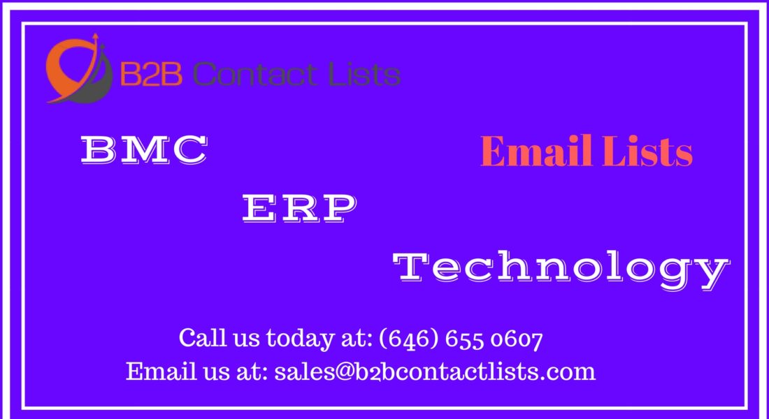 BMC ERP Technology Executives Mailing Lists & Email Lists