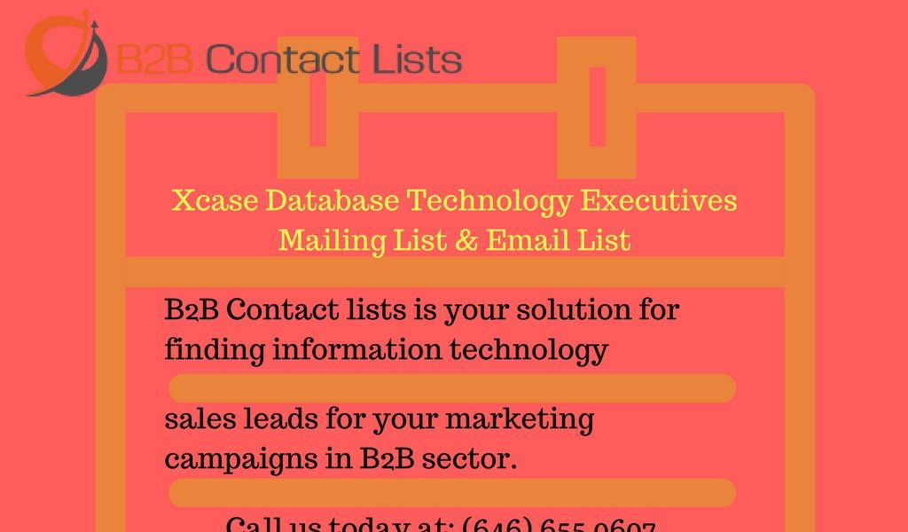 Xcase Database Technology Executives Mailing List & Email List