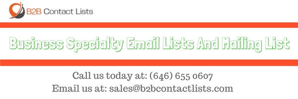 Business Specialty Email Lists And Mailing List