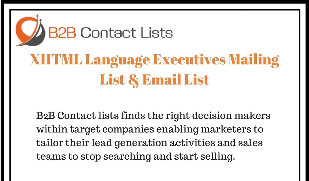 XHTML Language Executives Mailing List